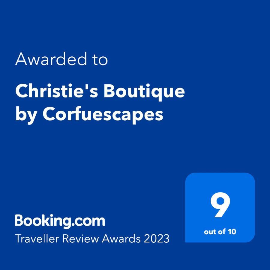 Christie'S Boutique By Corfuescapes Apartment Alepou ภายนอก รูปภาพ